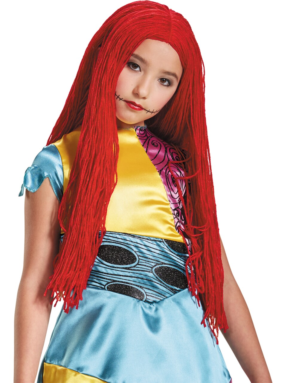 Girls The Nightmare Before Christmas Sally Wig Costume Accessory